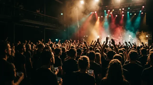 Publiek beleeft samen een concert in warm podiumlicht